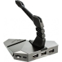 PLATINET OMEGA VARR EGÉR, BUNGEE 3IN1 COMBO USB2.0 HUB AND MICROSD READER SILVER