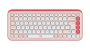 LOGITECH POP ICON WIRELESS BILLENTYŰZET ROSE/OFF FEHÉR, US