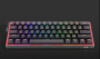REDRAGON FIZZ PRO FEKETE, WIRED&2.4G&BT MECHANIKUS BILLENTYŰZET, RGB, BLUE SWITCH FEKETE, HU