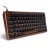 SHARKOON SKILLER SGK50 S3 WOOD PBT GAMING BILLENTYŰZET BROWN/FEKETE, US