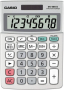 CASIO MS-88 ECO ASZTALI SZÁMOLÓGÉP, SZÜRKE