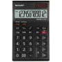 SHARP EL-124TWH ASZTALI SZÁMOLÓGÉP, FEKETE