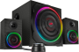 SPEEDLINK GRAVITY CARBON RGB ERŐTELJES GAMER 2.1 HANGRENDSZER, FEKETE
