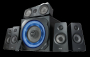 TRUST GXT 658 TYTAN GAMER 5.1 SURROUND HANGRENDSZER, LED FÉNNYEL, FEKETE