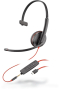 POLY PLANTRONICS BLACKWIRE 3215 USB-C/A HEADSET BLACK